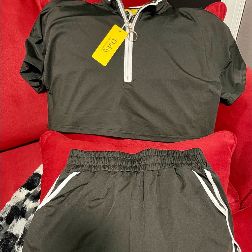 High Waisted Short Set